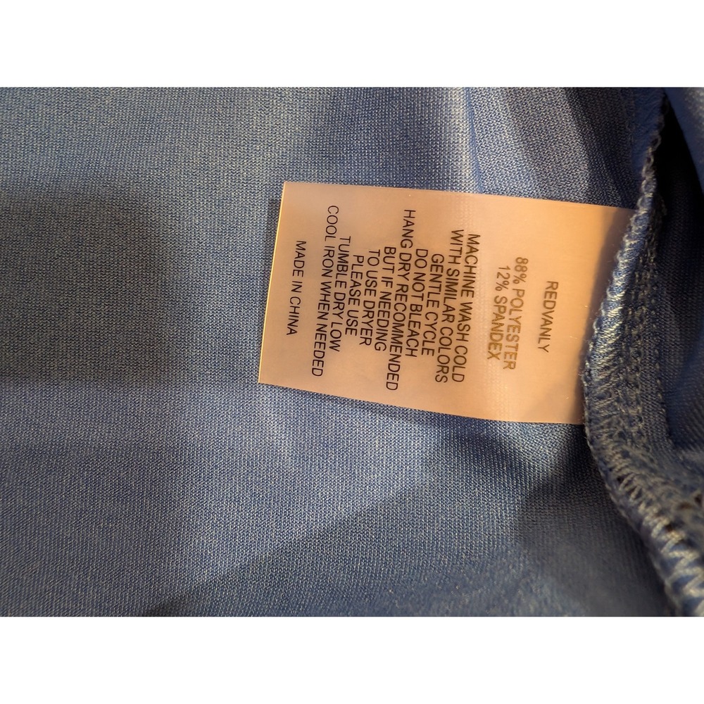 Redvanly Pascal Polo Shirt Mens Large Marine Blue Geometric Print Golf NWT - Picture 6 of 10